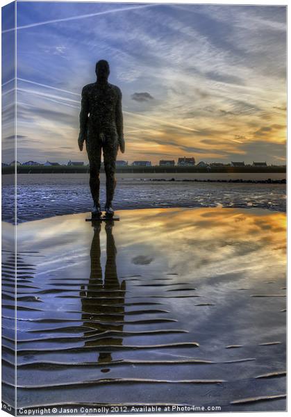 Another Place, Crosby beach Canvas Print by Jason Connolly