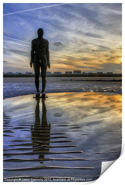 Another Place, Crosby beach Print by Jason Connolly