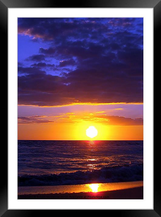 Edge of the Sea to the Heavens Framed Mounted Print by Susan Medeiros