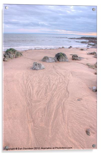 Bracelet Bay Sand trails Acrylic by Dan Davidson