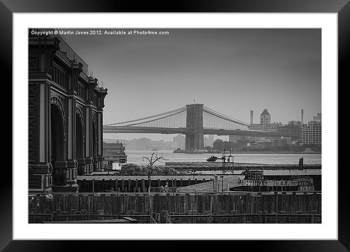 Brooklyn Bridge Framed Mounted Print by K7 Photography