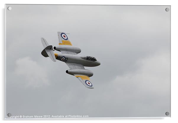 Vintage Gloster Meteor Acrylic by Graham Moore