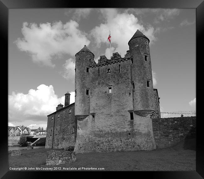 Enniskillen Castle Flag Framed Print by John McCoubrey