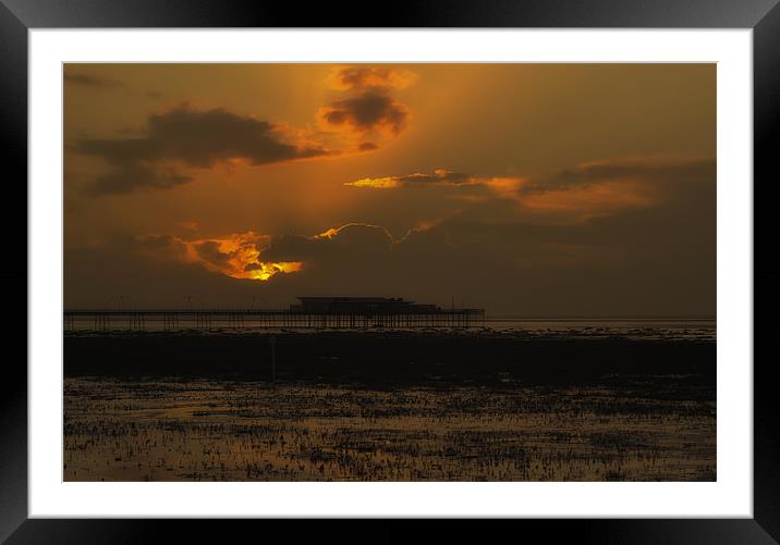 SUNSET AFTERBURN Framed Mounted Print by Shaun Dickinson