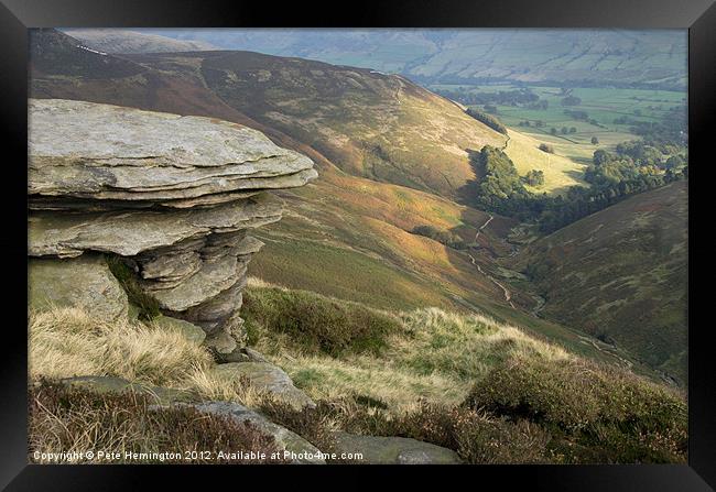 Edale View Framed Print by Pete Hemington