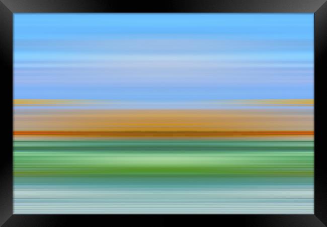 Motion Blurred Framed Print by Roger Green