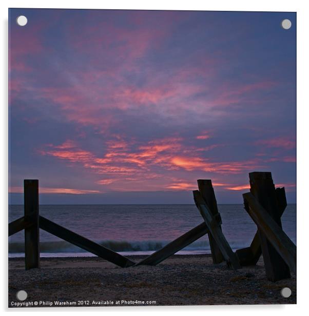 Great Yarmouth Sunrise Acrylic by Phil Wareham