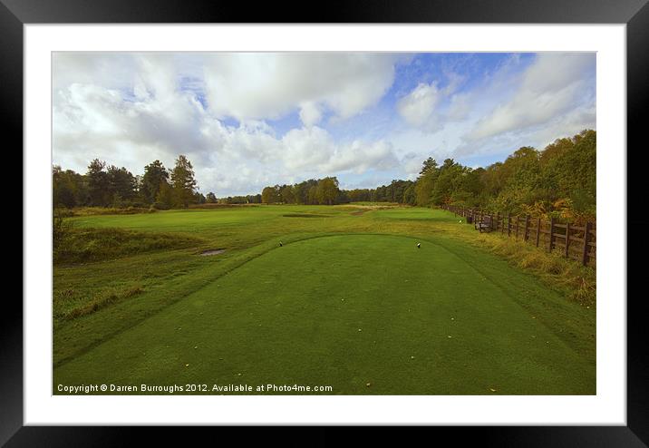 Woodhall Spa Golf Club Framed Mounted Print by Darren Burroughs