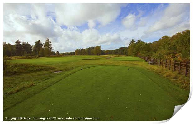 Woodhall Spa Golf Club Print by Darren Burroughs