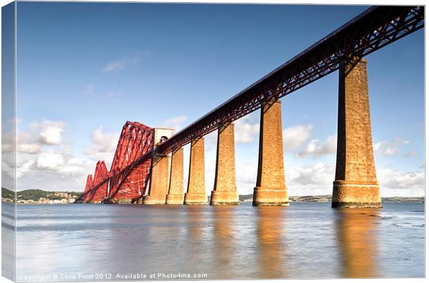 Forth Bridge Reflections Canvas Print by Chris Frost