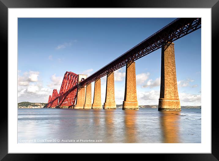 Forth Bridge Reflections Framed Mounted Print by Chris Frost