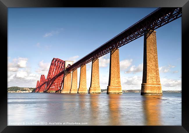 Forth Bridge Reflections Framed Print by Chris Frost