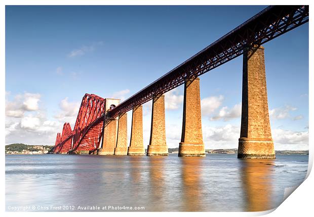 Forth Bridge Reflections Print by Chris Frost