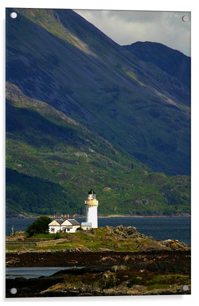 Scottish lighthouse Acrylic by Thomas Schaeffer