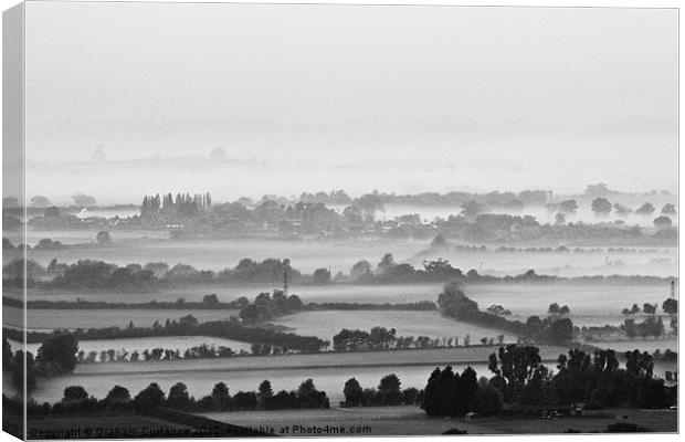 Autumn Mist Canvas Print by Graham Custance