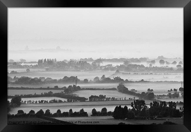 Autumn Mist Framed Print by Graham Custance