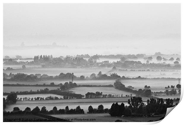 Autumn Mist Print by Graham Custance