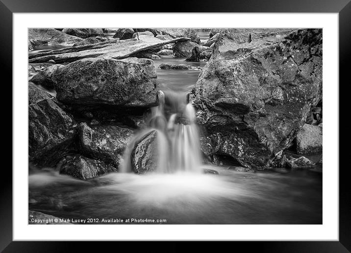 Watered Gorge Framed Mounted Print by Mark Lucey