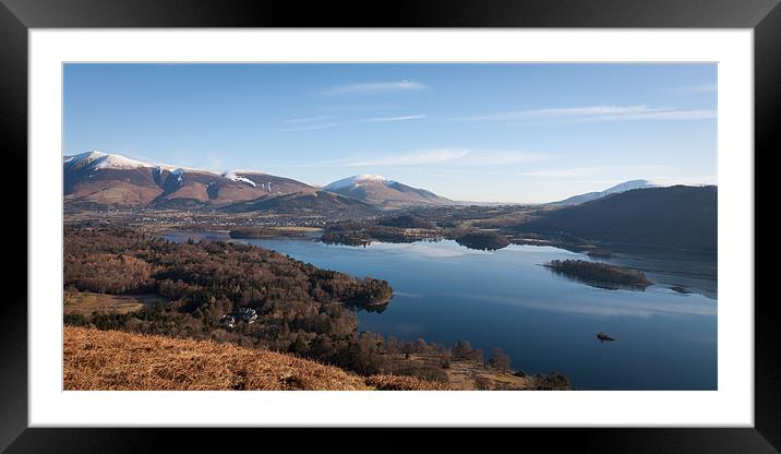 Derwentwater Framed Mounted Print by Simon Wrigglesworth