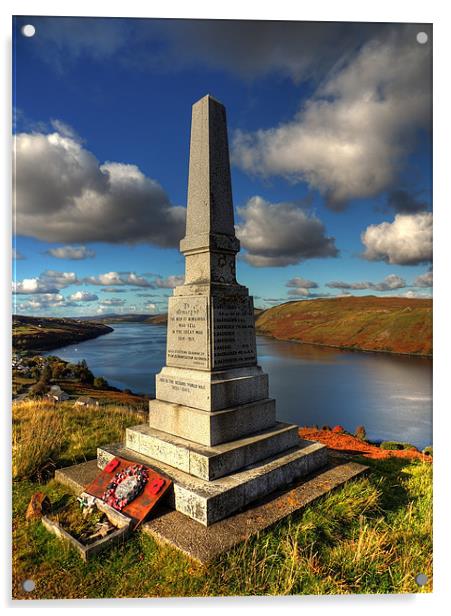 Skye War Memorial Acrylic by Mark Pritchard