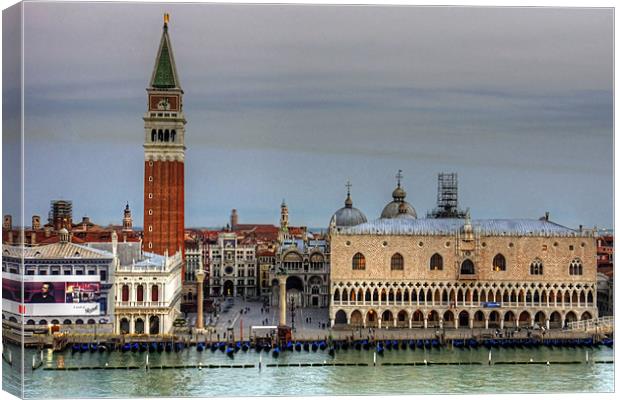 Morning Light in Piazza San Marco Canvas Print by Tom Gomez