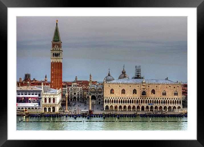 Morning Light in Piazza San Marco Framed Mounted Print by Tom Gomez