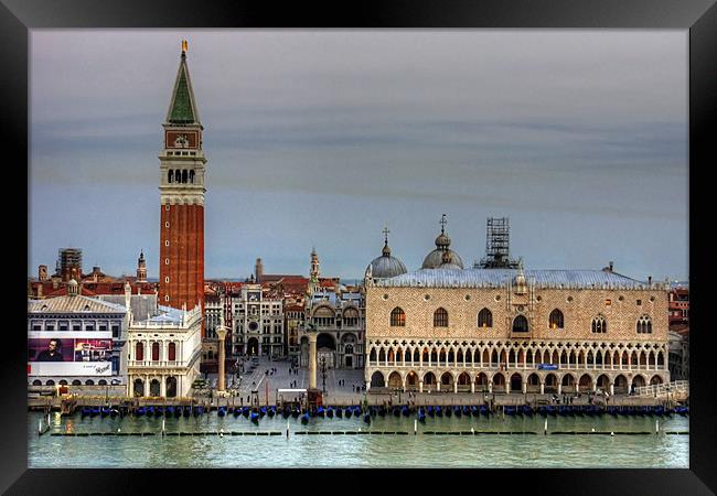 Morning Light in Piazza San Marco Framed Print by Tom Gomez