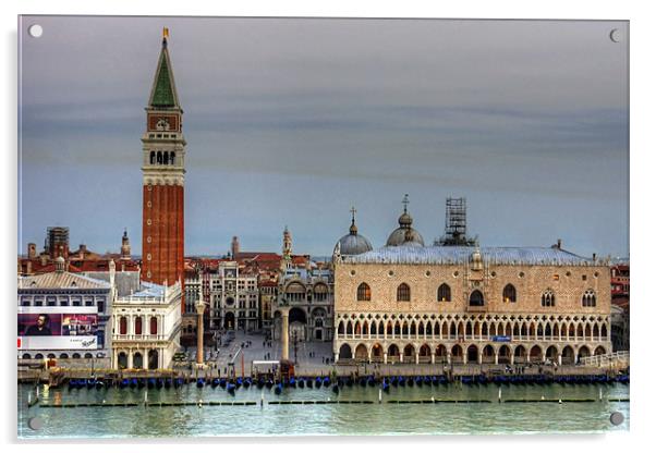 Morning Light in Piazza San Marco Acrylic by Tom Gomez