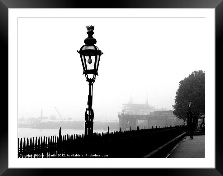 Greenwich Lamp Framed Mounted Print by Karen Martin