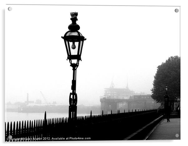 Greenwich Lamp Acrylic by Karen Martin