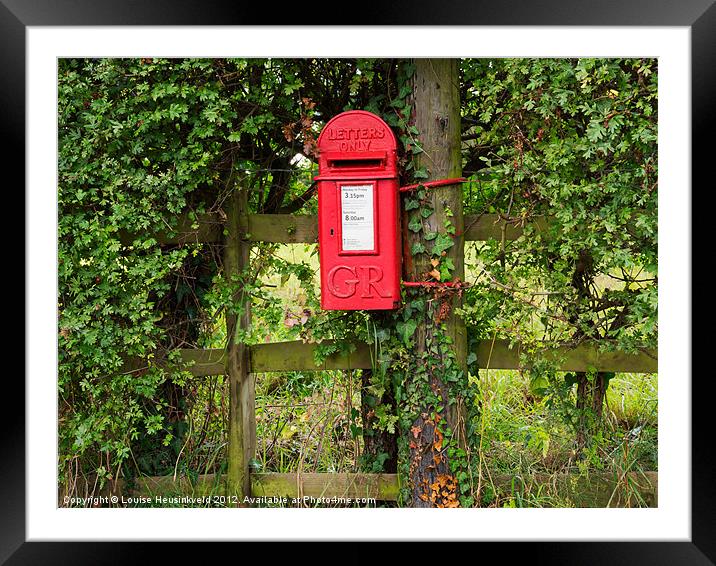 Letterbox Framed Mounted Print by Louise Heusinkveld