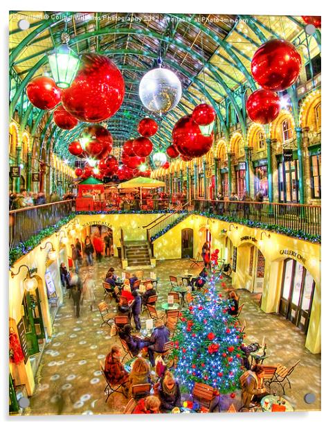 A Festive Covent Garden Acrylic by Colin Williams Photography
