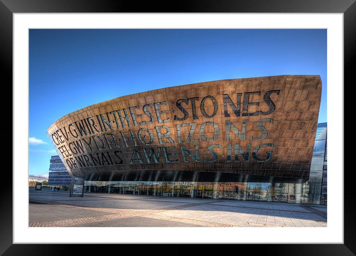 Wales Millennium Centre 3 Framed Mounted Print by Steve Purnell