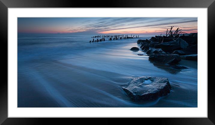 Old Happisburgh Dawn Framed Mounted Print by Simon Wrigglesworth