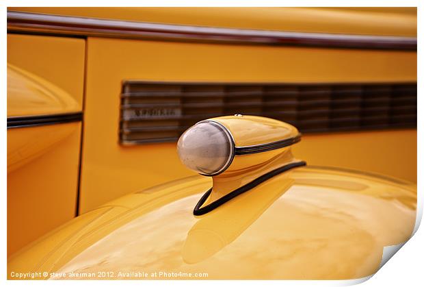 Buick running light Print by steve akerman