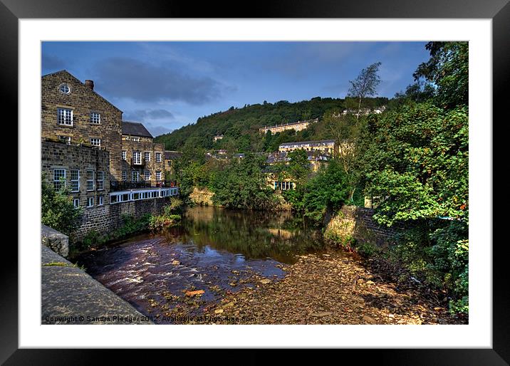 Hebden View Framed Mounted Print by Sandra Pledger