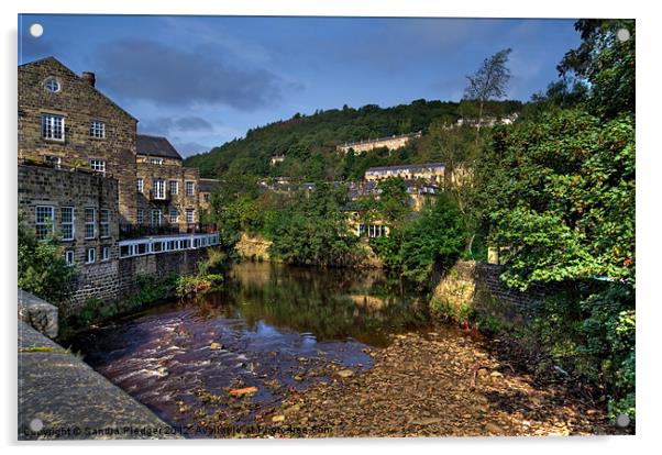 Hebden View Acrylic by Sandra Pledger