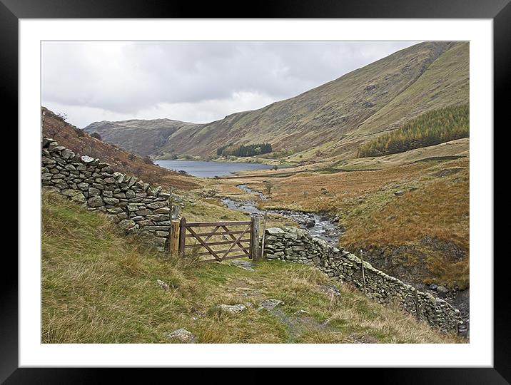 Haweswater footpath Framed Mounted Print by Martin Kemp Wildlife