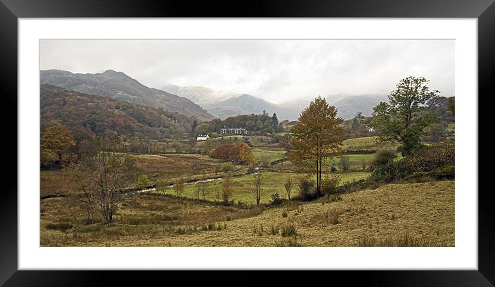 View of Elterwater Framed Mounted Print by Martin Kemp Wildlife