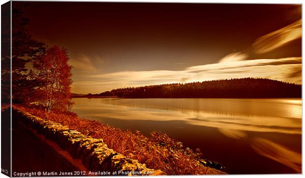 Langsett Sunset Canvas Print by K7 Photography
