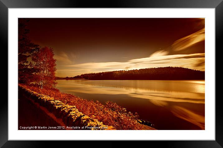 Langsett Sunset Framed Mounted Print by K7 Photography
