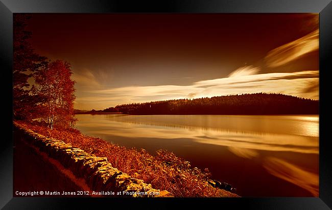 Langsett Sunset Framed Print by K7 Photography