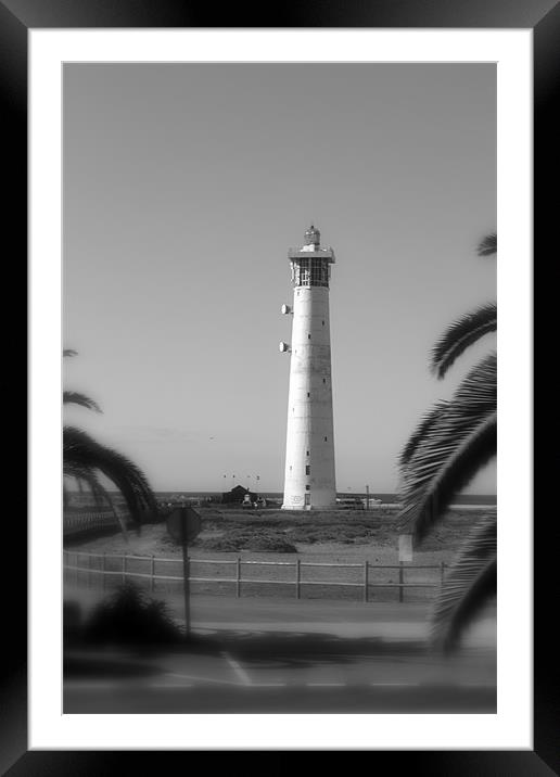 lighthouse Framed Mounted Print by Jeni Adie