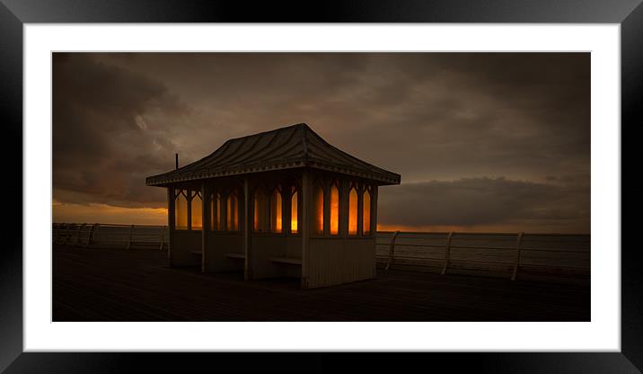 Cromer Pier Sunrise Framed Mounted Print by Simon Wrigglesworth