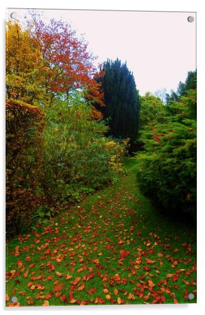 The Leafy Path. Acrylic by Heather Goodwin