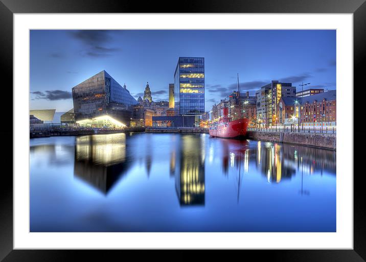 Canning Dock HDR Framed Mounted Print by Paul Madden