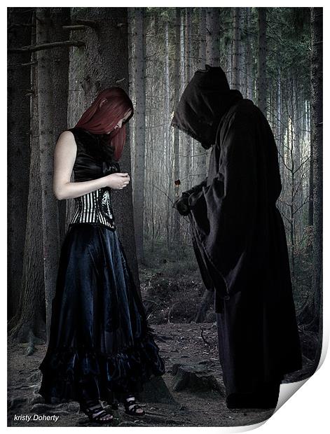 Death loves Print by kristy doherty