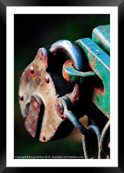 Locked Framed Mounted Print by Doug McRae