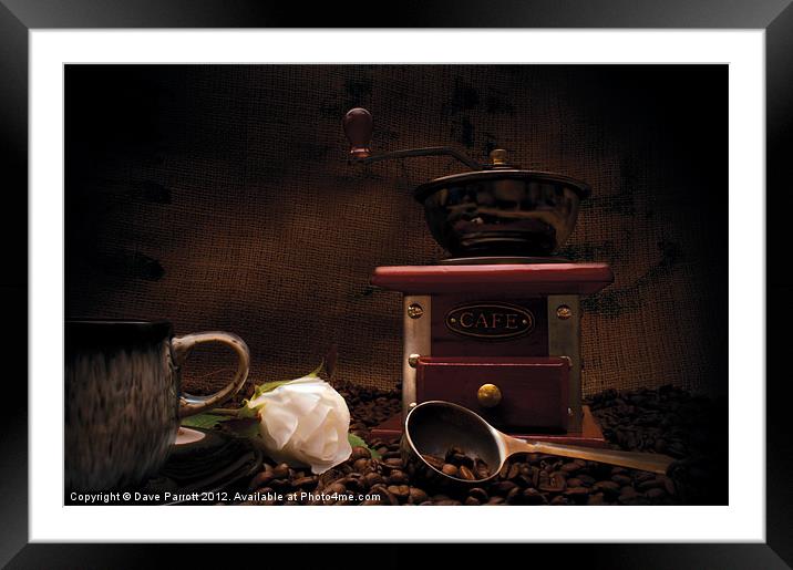 Love Real Coffee Framed Mounted Print by Daves Photography