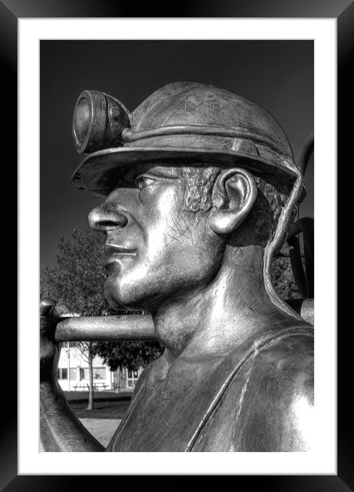 Tribute to the Hardworking Miner Framed Mounted Print by Steve Purnell